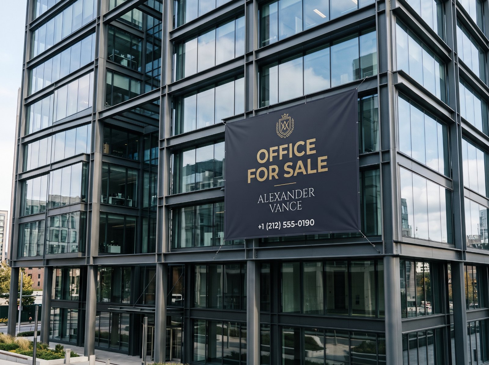 Banner hanging on modern building 2K 20261024154926